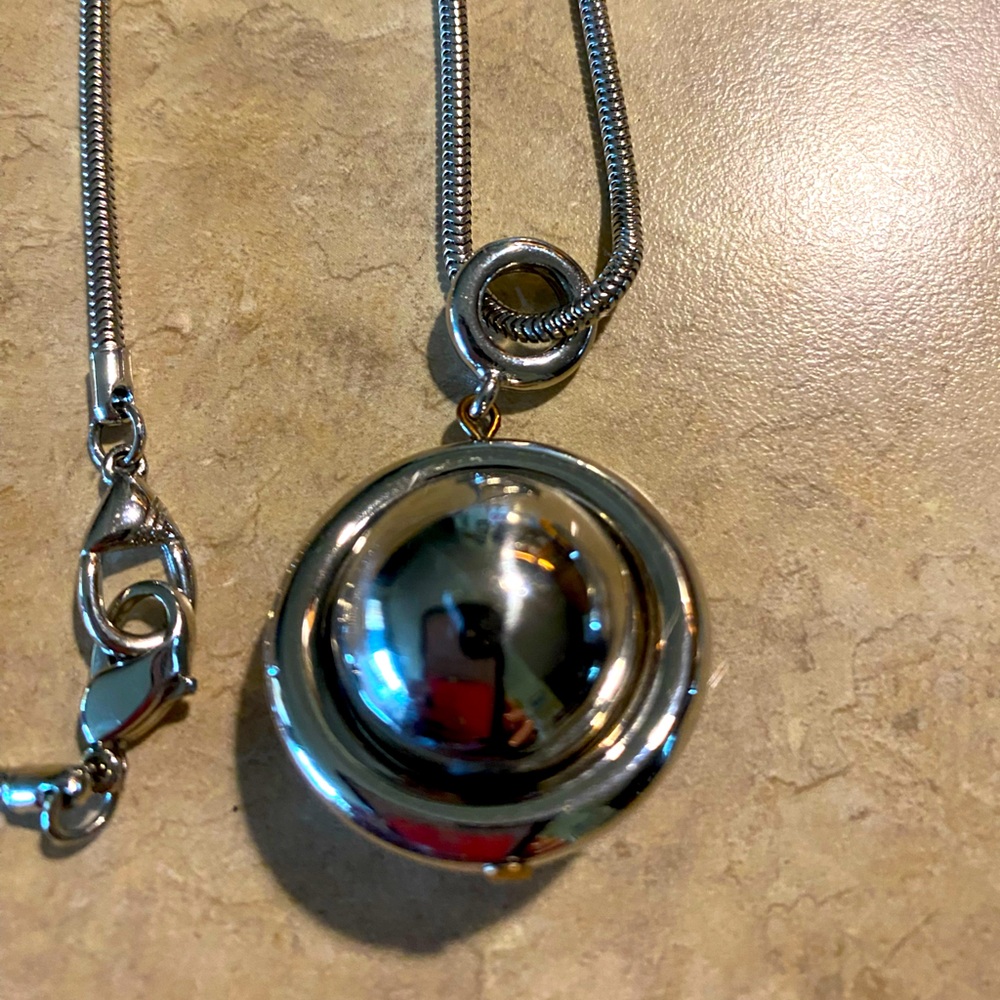 Liz Claiborne silver Long Necklace